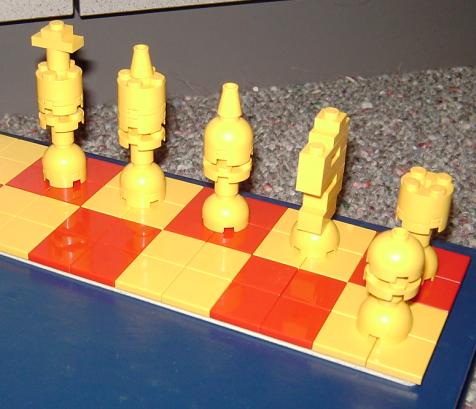 small LEGO chess set