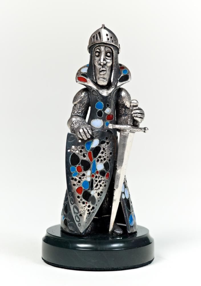 Andriy Kovalyk designs astonishing silver pieces. One of his silver chess sets shown here was inspired by Spain's Salvador Dali museum and was created from several materials such as silver gilt, enamel and jasper stone. 