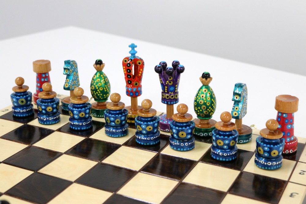 Painted Chess Set 1