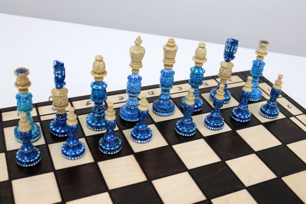 Painted Chess Set Syndey-5